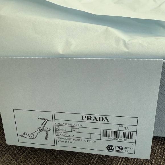 PRADA Leather Ankle-strap Sandals - Picture 5 of 6